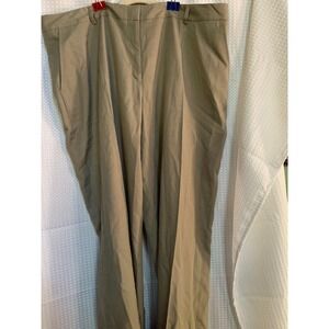 Doc & Amelia Classic Khaki Tan Straight Leg Trousers Pants Womens Plus Size 20